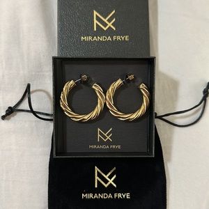 NWT Miranda Frye Naomi hoop earrings